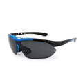 Schwarz-blaue polarisierte Sport-Sonnenbrille X4