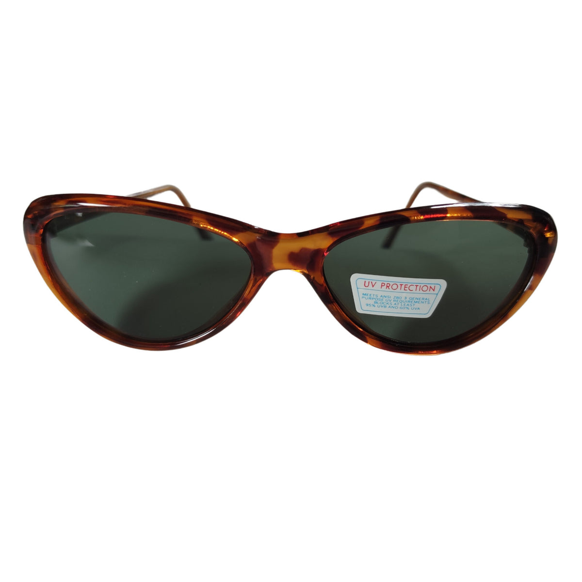 Braune Cat-Eye-Sonnenbrille mit grauen Gläsern