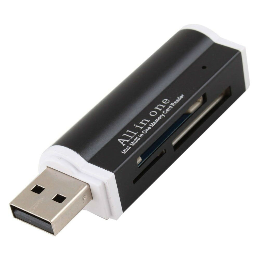 Schwarzer USB-Kartenleser für MicroSD SDHC MMC M2