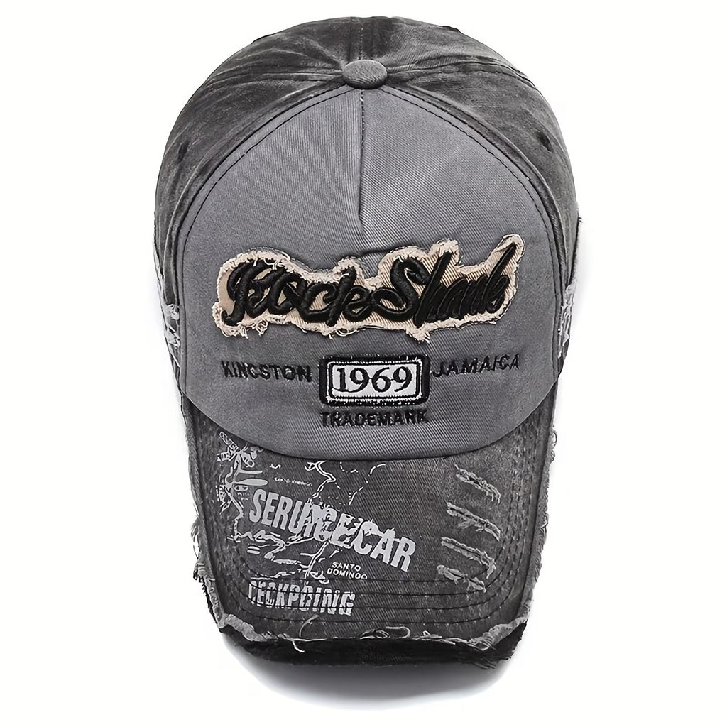 Rock Shark 1969 Vintage Basecap in Schwarz-Grau
