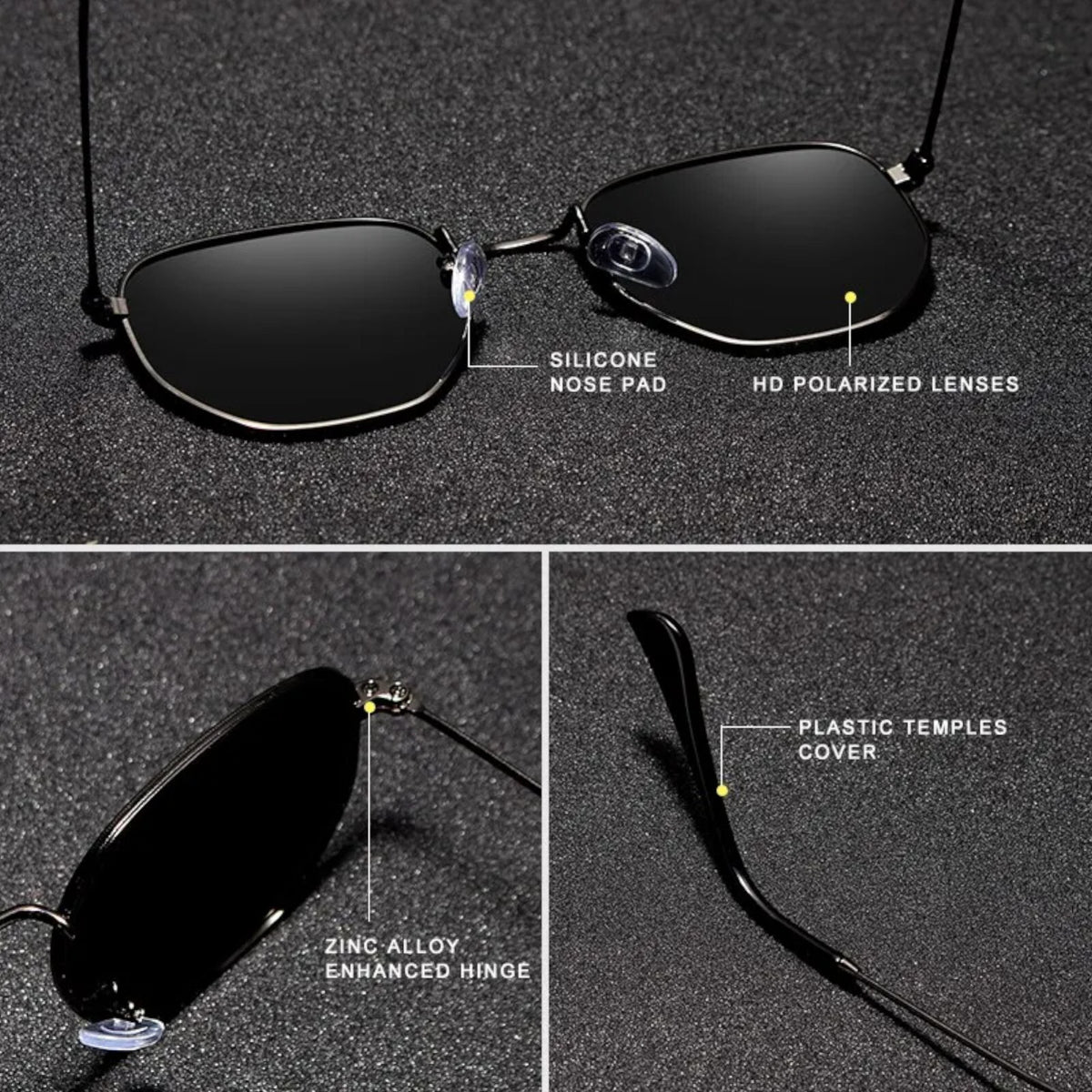 Kingseven N7548 polarisierte Piloten-Sonnenbrille für Herren