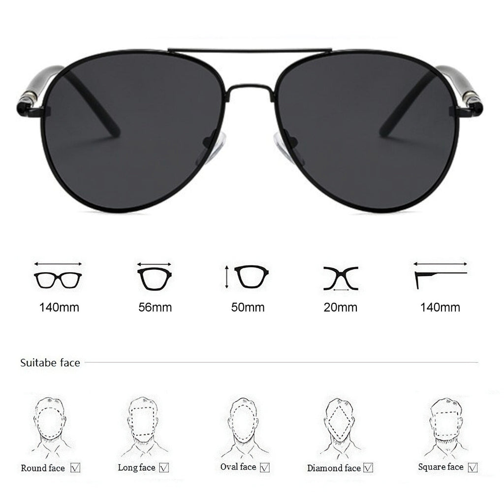 Polarisierte Piloten-Sonnenbrille P110