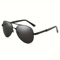Schwarze Piloten-Sonnenbrille