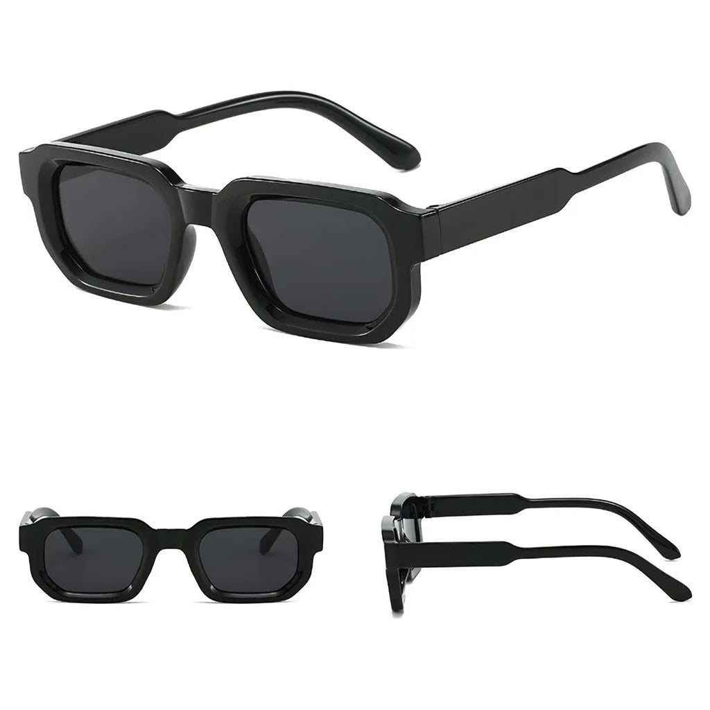 Glänzend schwarze Retro-Partybrille