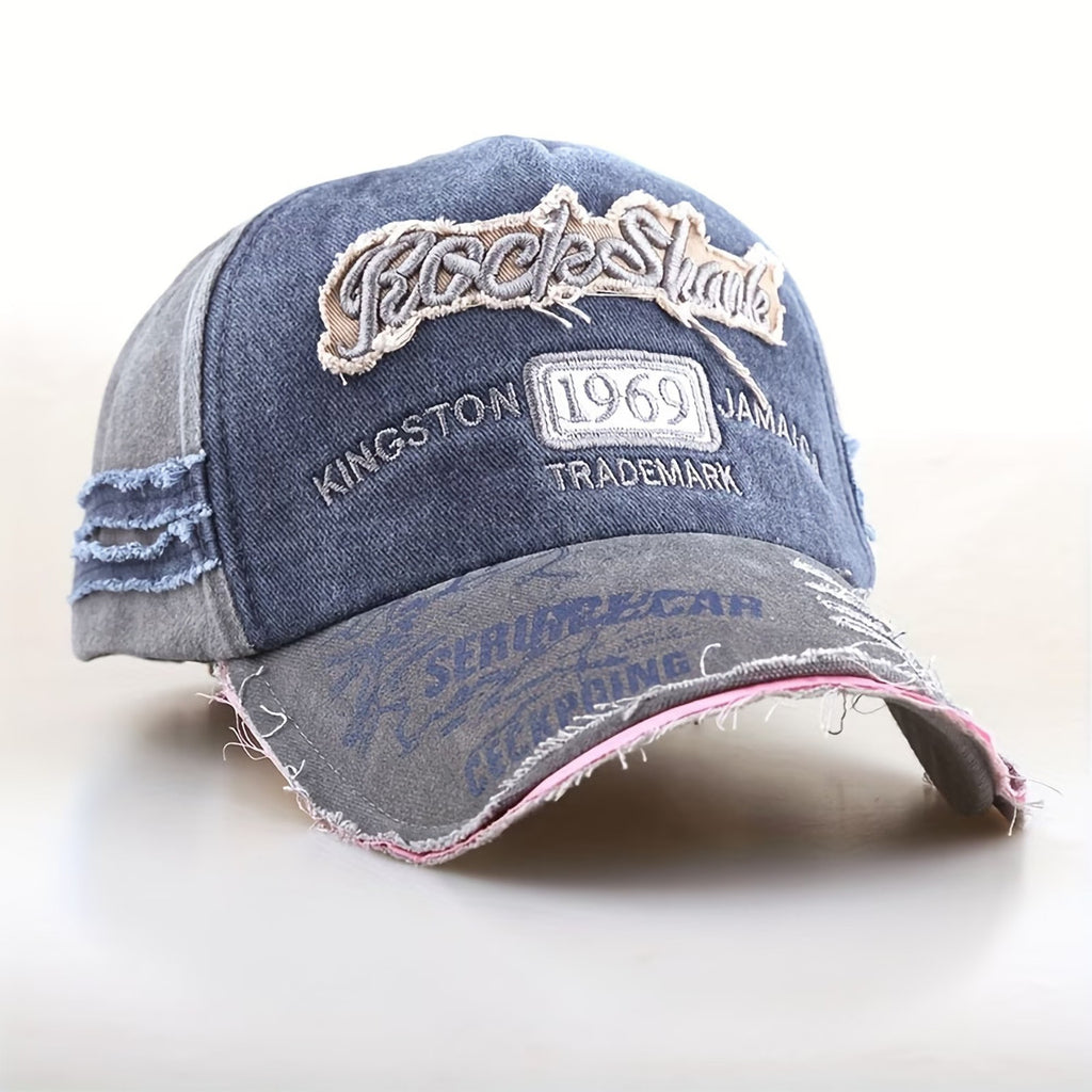 Rock Shark 1969 Vintage Basecap in Blau-Grau