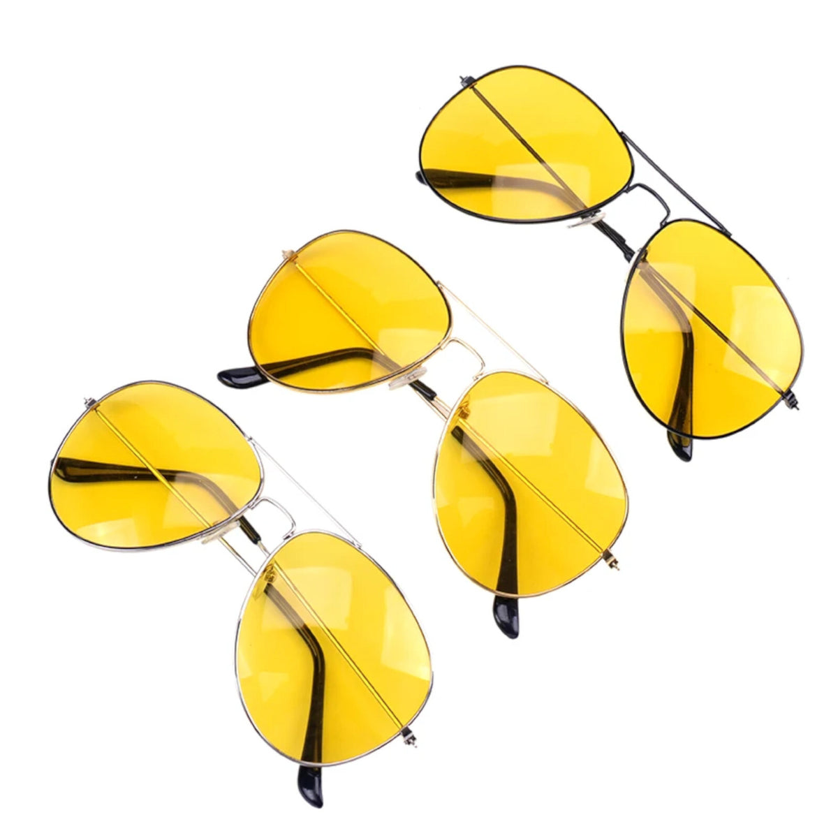 Nachtfahrbrille mit gelben Kontrastgläsern