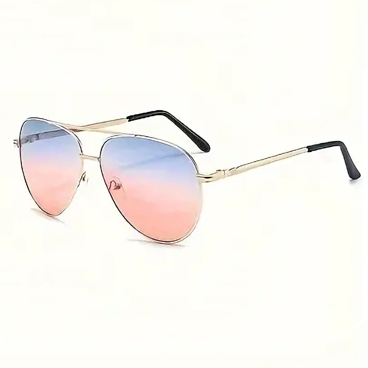 Schwarz-rot-goldene Piloten-Sonnenbrille