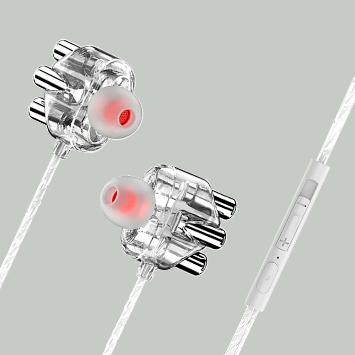 3K X30 In-Ear-Headset mit Mikrofon und Tasche
