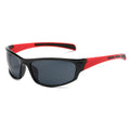 Schwarz-rote Sport-Sonnenbrille X8