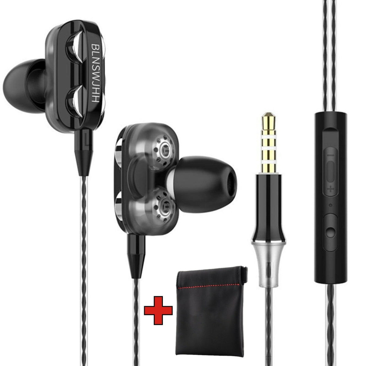 Super Bass In-Ear Doppeltreiber Kopfhörer X12 Ohrhörer Earphone Headset