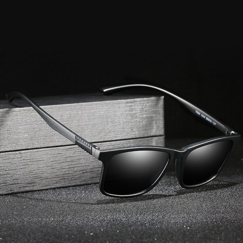 Schwarze TR90 Men-in-Black Sonnenbrille