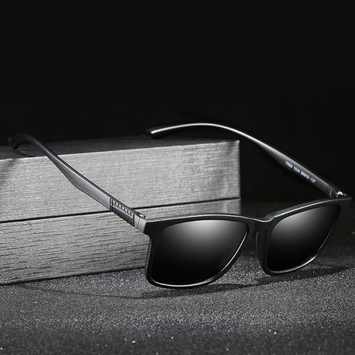 Schwarze TR90 Men-in-Black Sonnenbrille
