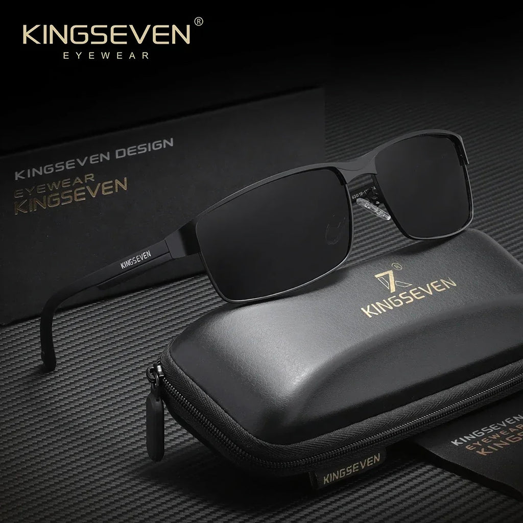 Sonnenbrille Kingseven 7756 Black Premium Männer Polarisiert UV400 HD