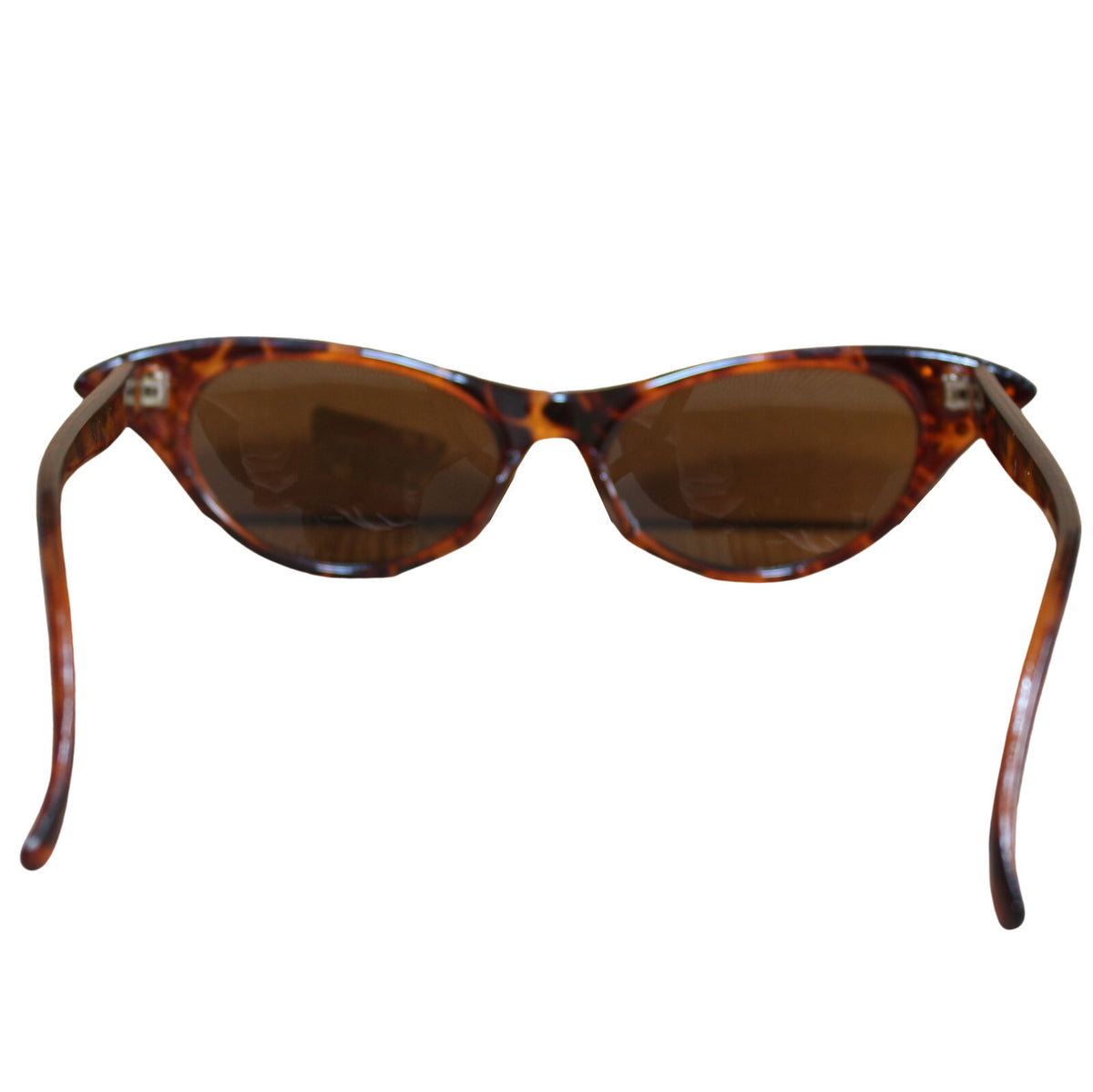 Braun getigerte Cat-Eye-Sonnenbrille