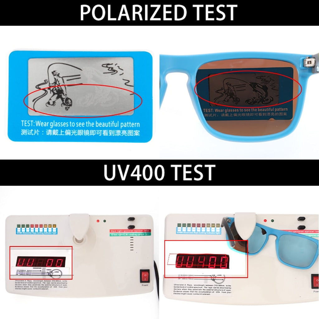 Schwarz-silberne polarisierte Sonnenbrille