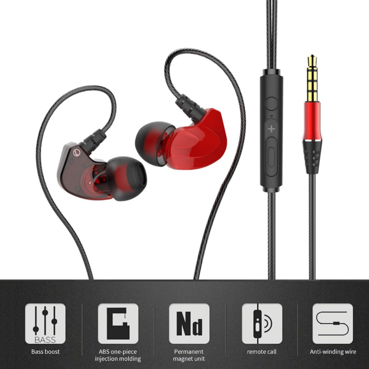 Surround Bass High-End Sport Headset S200 Metal In-Ear Kopfhörer Surround Bass