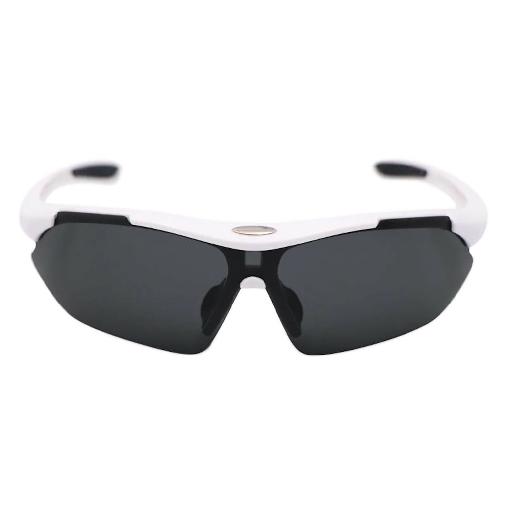 Weiße polarisierte Sport-Sonnenbrille X4