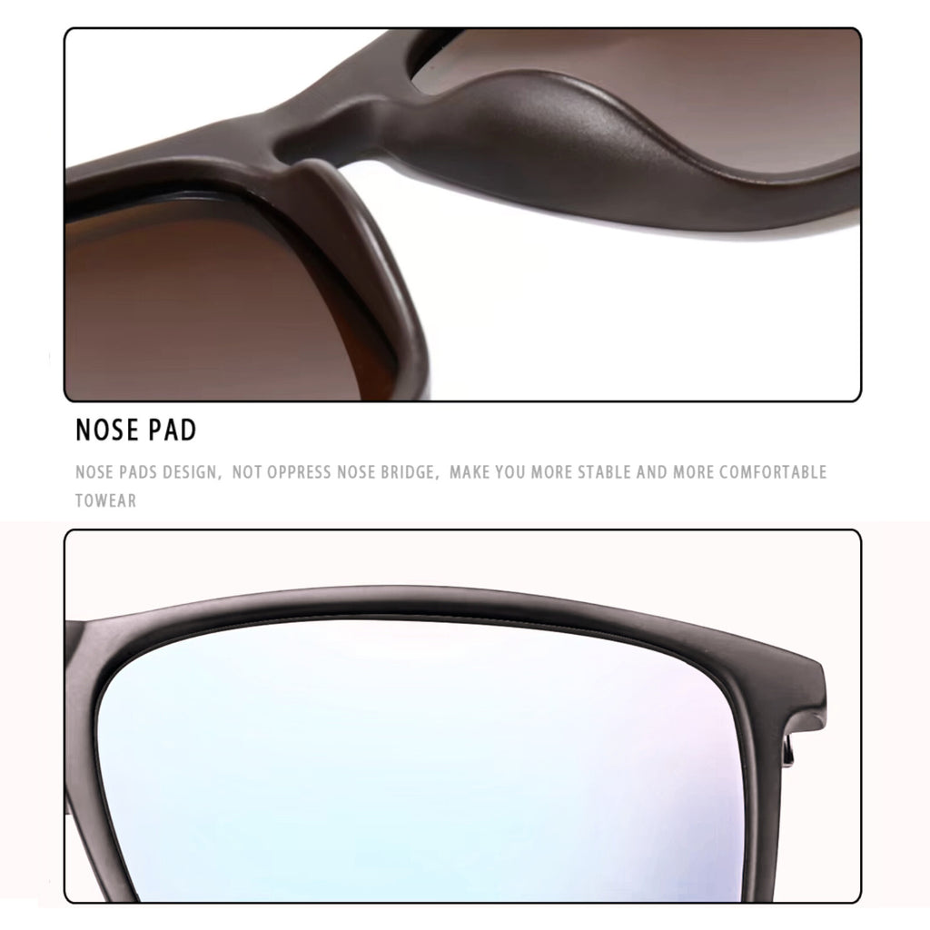 Matt-braune polarisierte Sonnenbrille