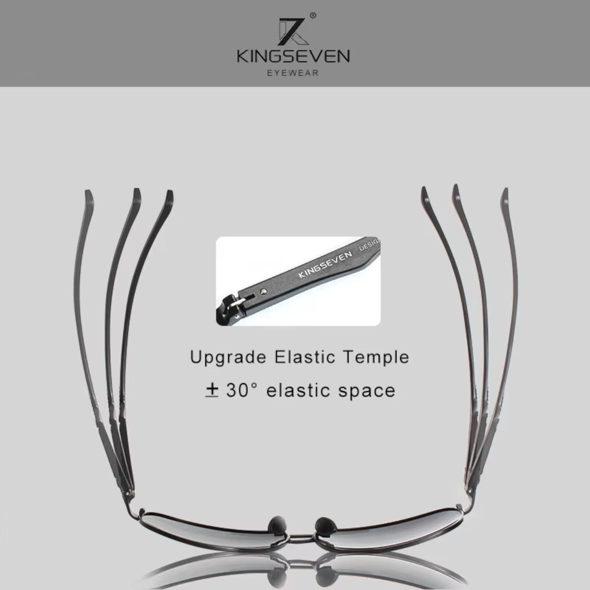 Kingseven N7188 photochrome polarisierte Sonnenbrille