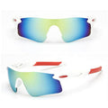 Weiße polarisierte Sport-Sonnenbrille X1