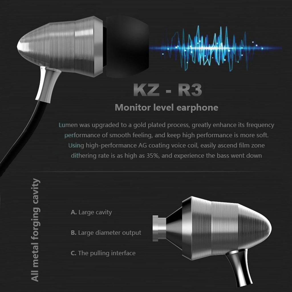 KZ R3 Professional Metal In-Ear-Kopfhörer