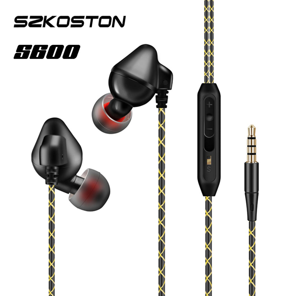 Schwarzes SZKOSTON S600 In-Ear-Headset