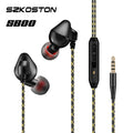 Schwarzes SZKOSTON S600 In-Ear-Headset