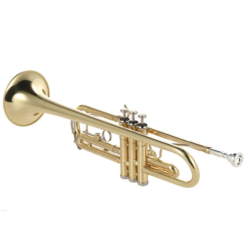 Bb-Trompete aus Messing mit Koffer