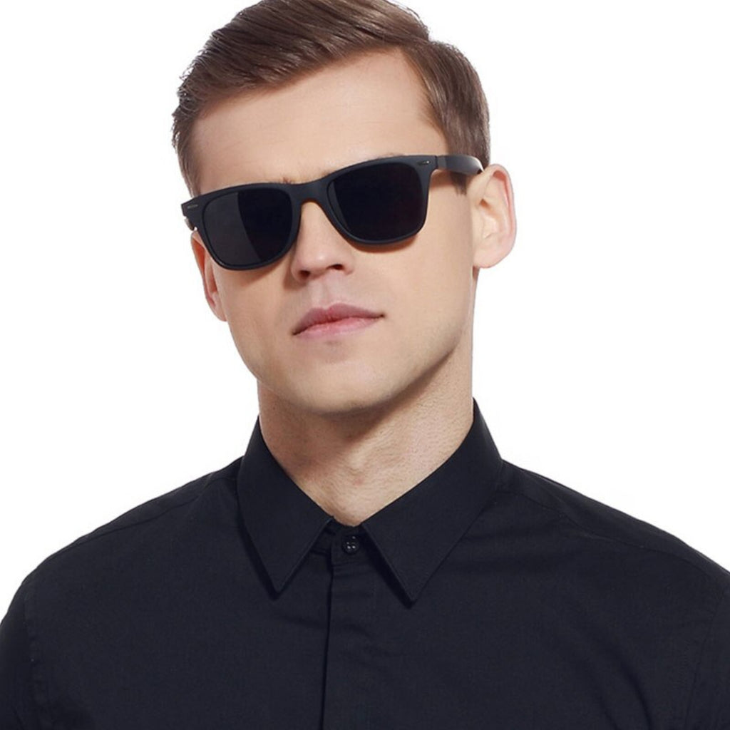 Matt-schwarze polarisierte Blues-Brothers Sonnenbrille
