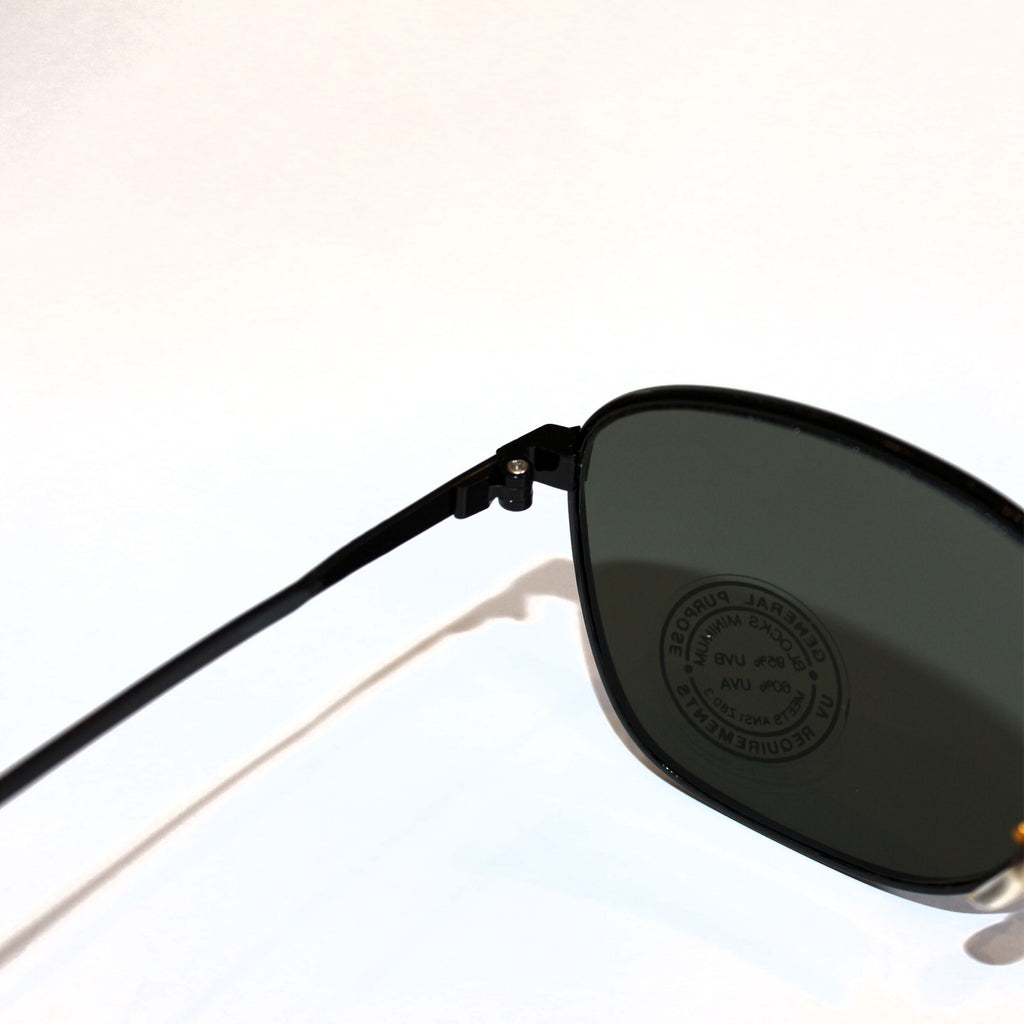 Schwarz-kupferne Vintage-Retro-Sonnenbrille Unisex