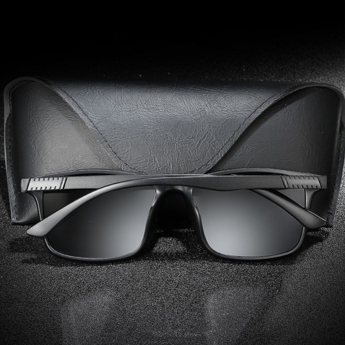 Schwarze TR90 Men-in-Black Sonnenbrille