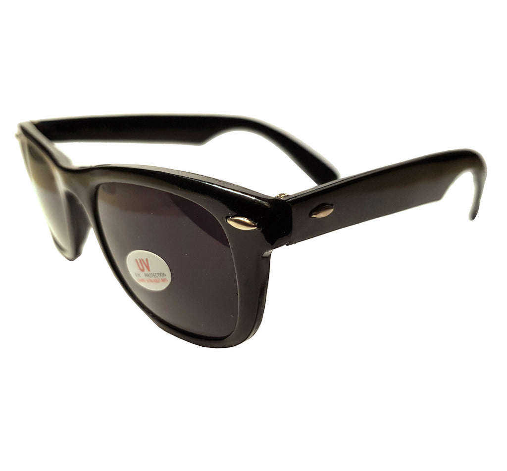 Schwarze Blues-Brothers Sonnenbrille extra-dunkel