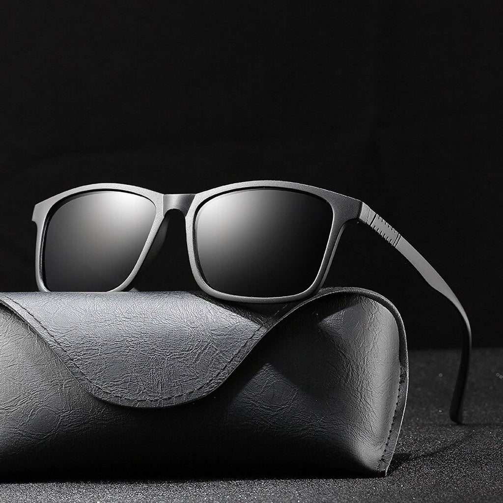 Schwarze TR90 Men-in-Black Sonnenbrille
