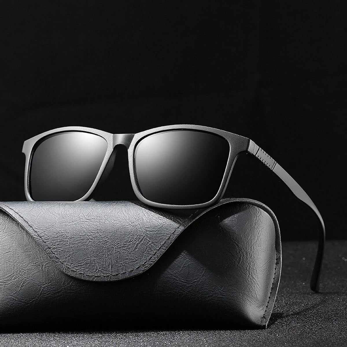 Schwarze TR90 Men-in-Black Sonnenbrille