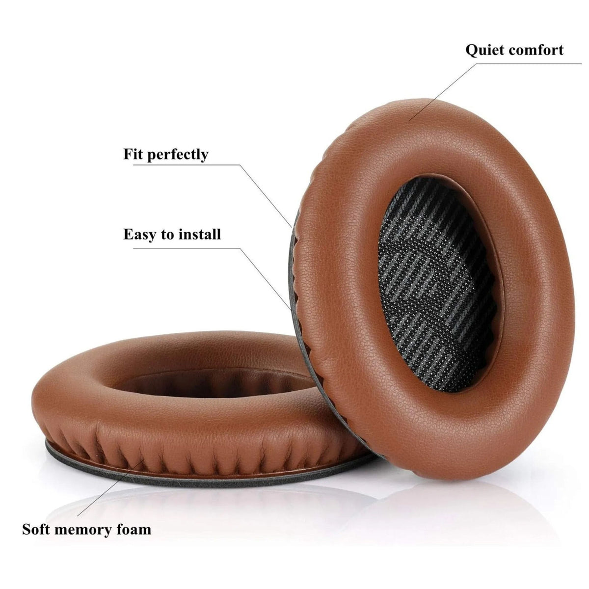 Ohrpolster für Bose QuietComfort QC35 QC15 QC45 QC25 Q35 II Braun