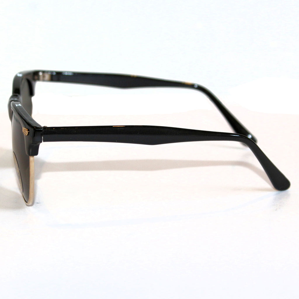 Schwarze Vintage-Retro-Sonnenbrille im Unisex-Design