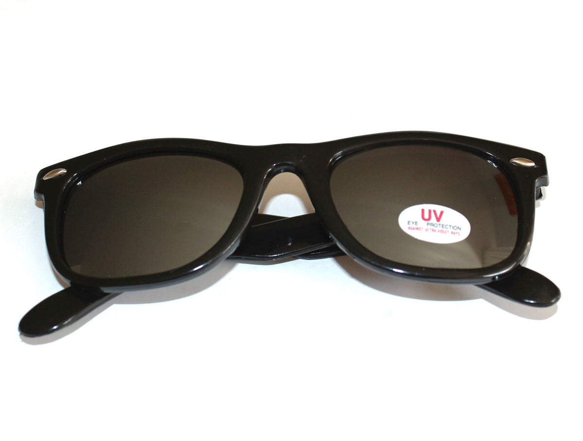 Schwarze Blues-Brothers Sonnenbrille verspiegelt