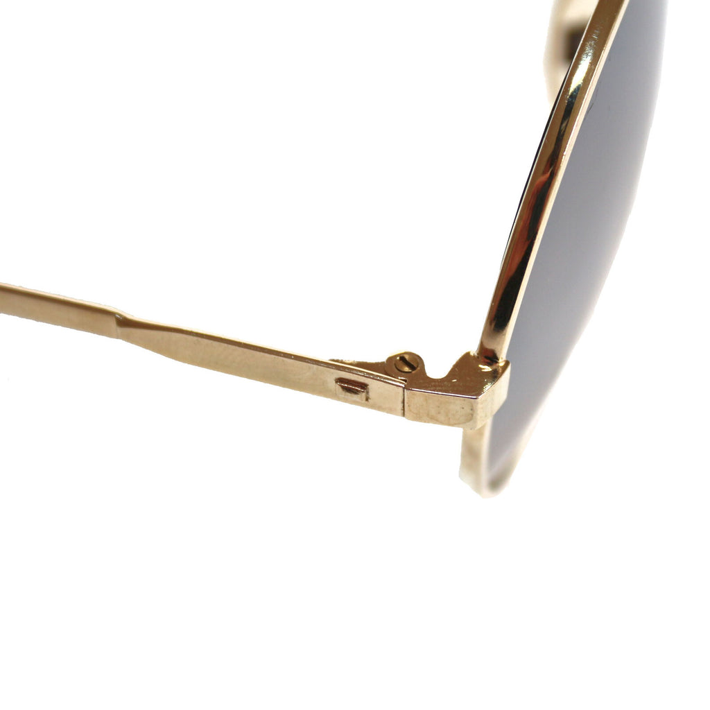 Gold-schwarze Piloten-Sonnenbrille im Porsche-Stil
