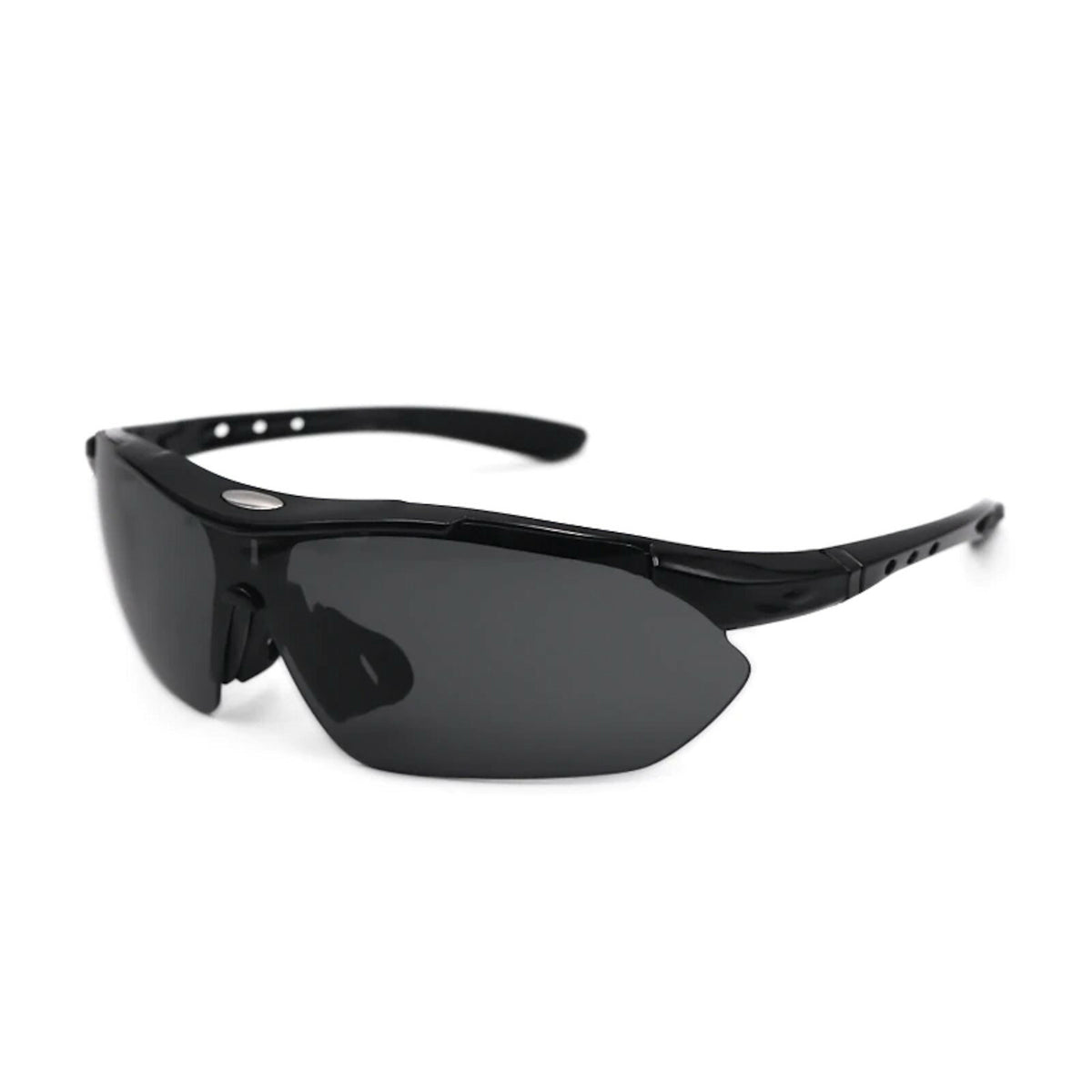 Schwarze polarisierte Sport-Sonnenbrille X4