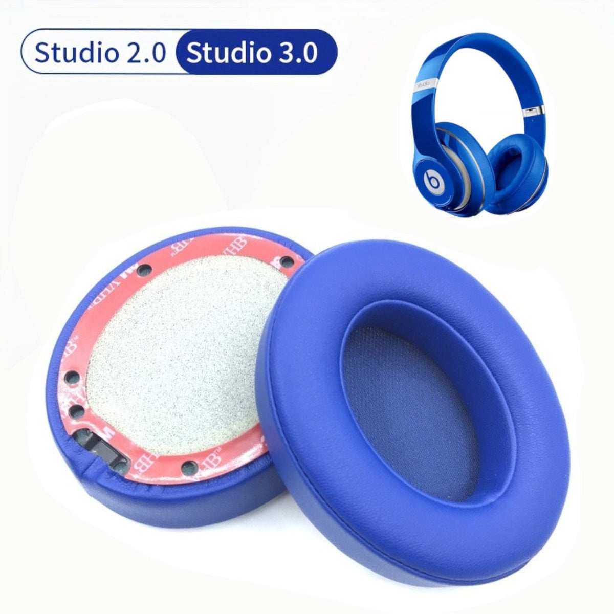 Ohrpolster für Beats by Dr. Dre Studio 2 und Studio 3 Wireless Kunstleder