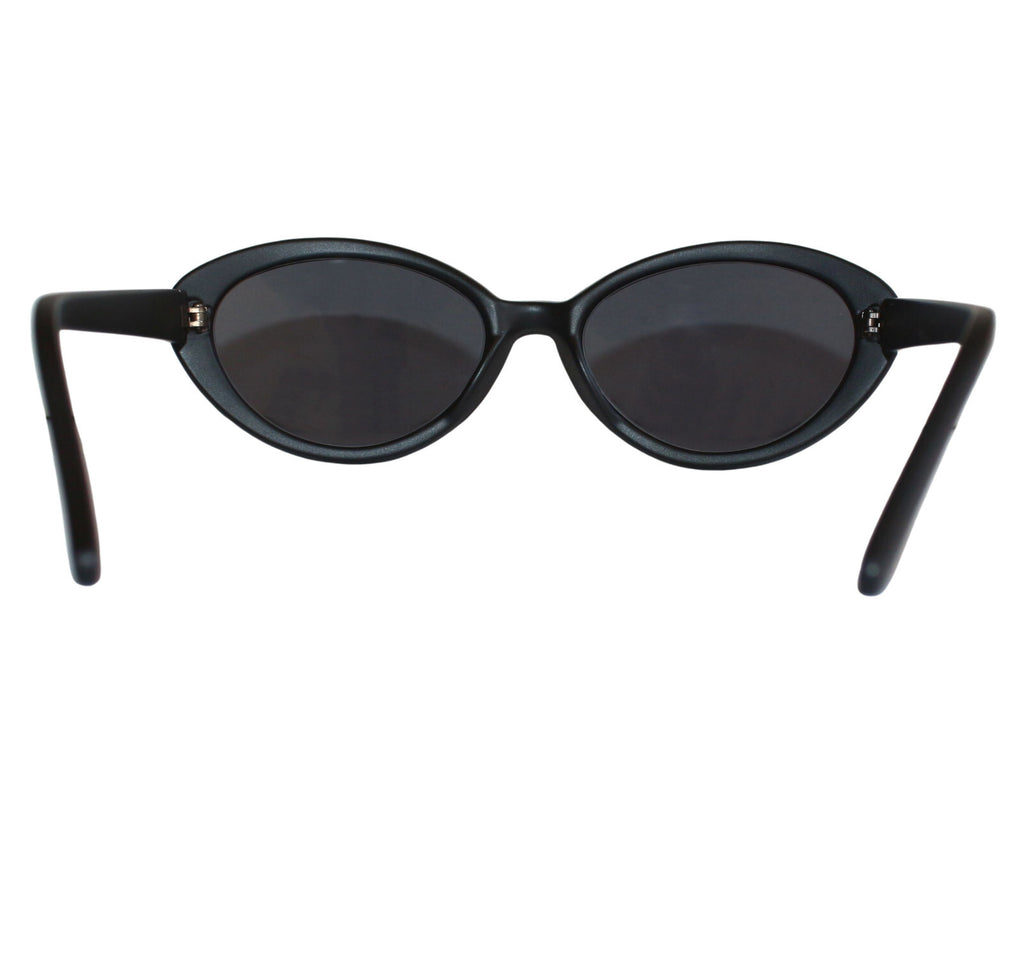 Mattschwarze Cat-Eye-Sonnenbrille