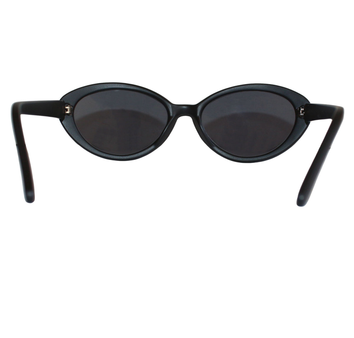 Mattschwarze Cat-Eye-Sonnenbrille