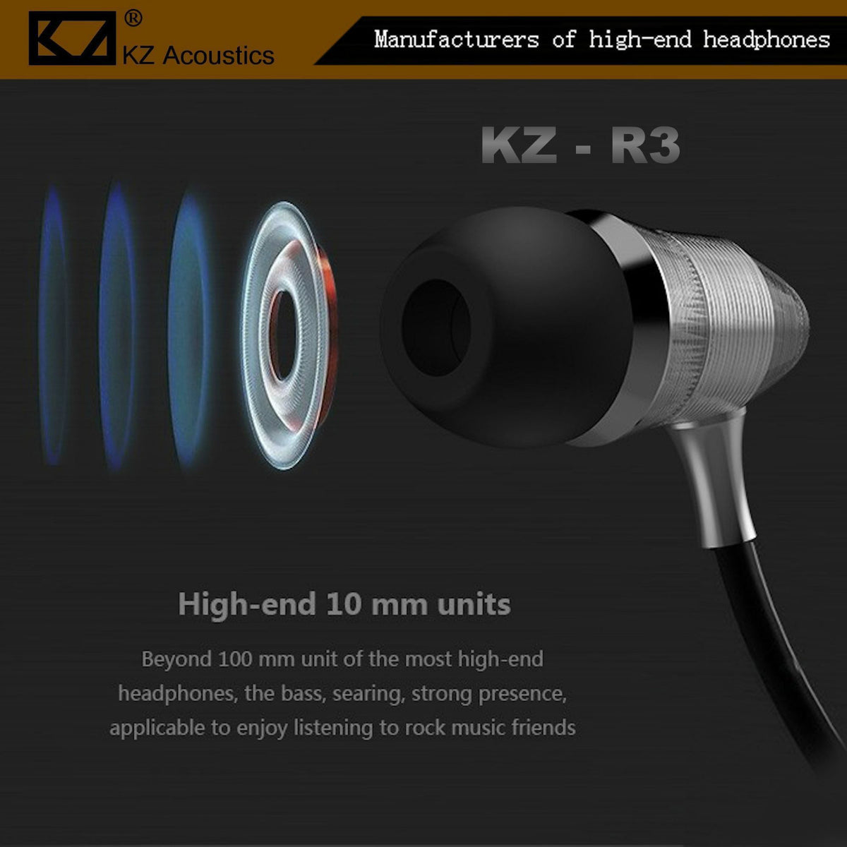 KZ R3 Professional Metal In-Ear-Kopfhörer