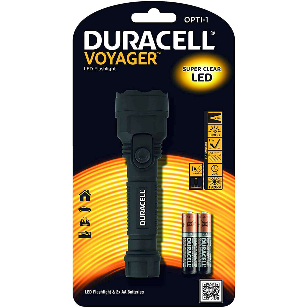 Duracell Voyager OPTI-1 LED-Taschenlampe Schwarz