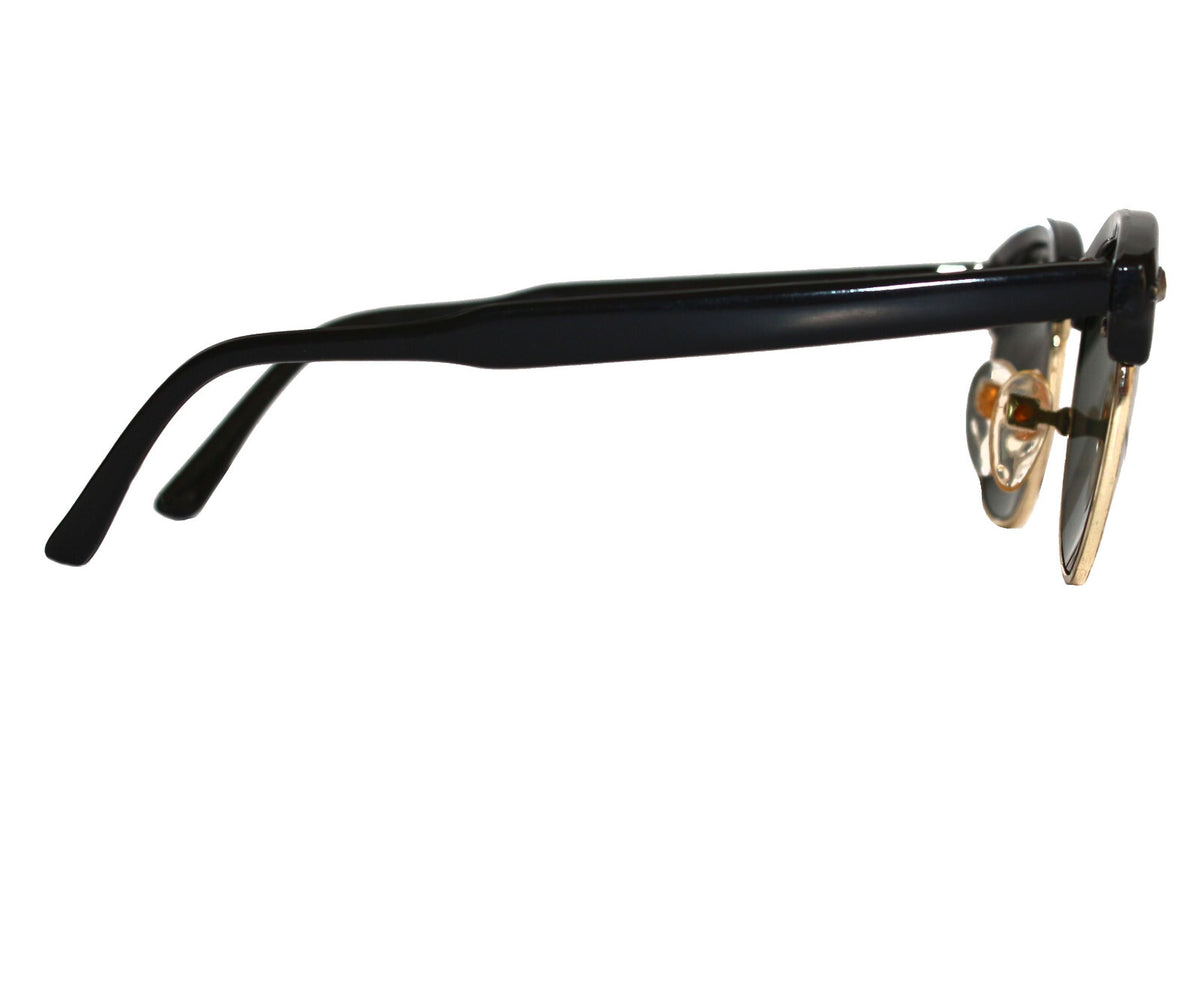 Schwarz-goldene Vintage Sonnenbrille