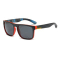 Schwarz-rote polarisierte Sonnenbrille