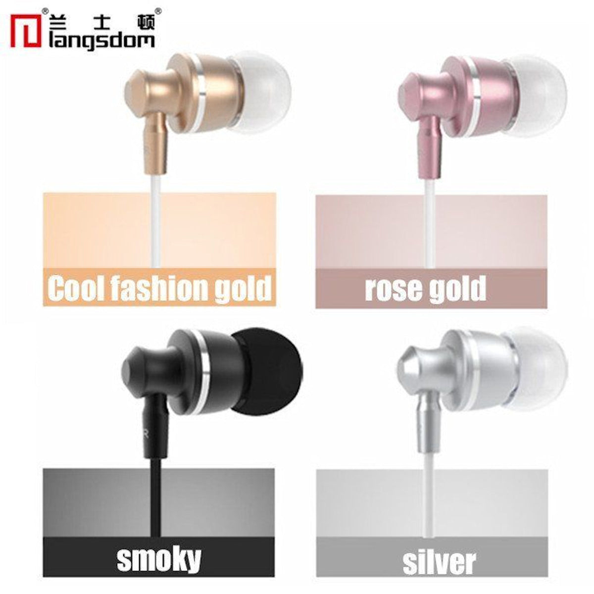 Langsdom M300 Metall-In-Ear-Headset