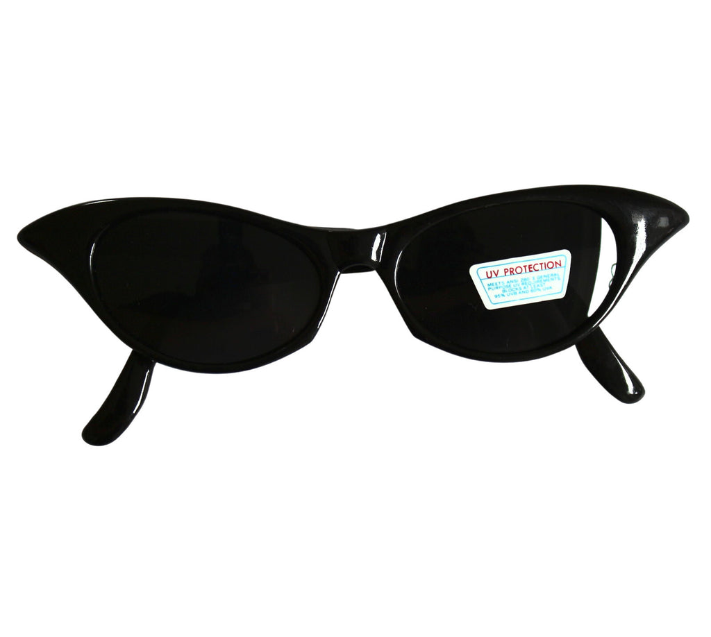 Schwarze Cat-Eye-Sonnenbrille