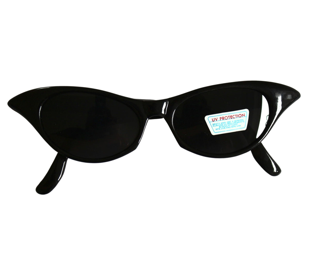 Schwarze Cat-Eye-Sonnenbrille