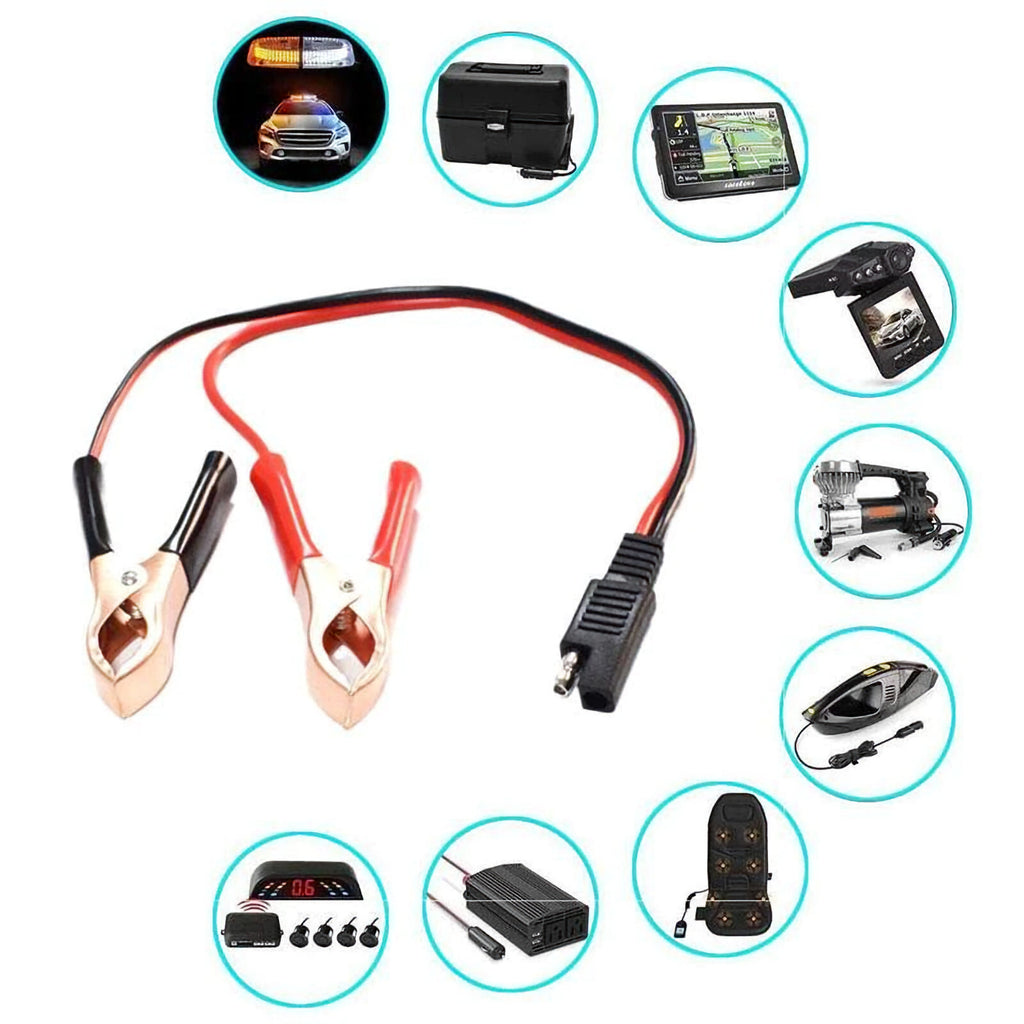 SAE-72 Ladekabel mit Batterieklemmen